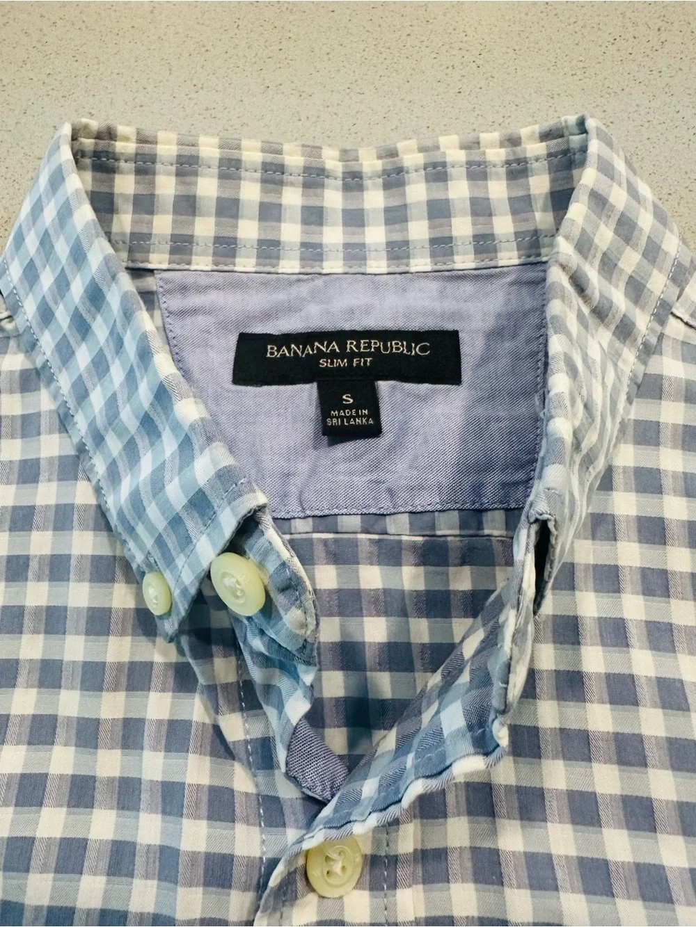 Banana Republic classic gingham
